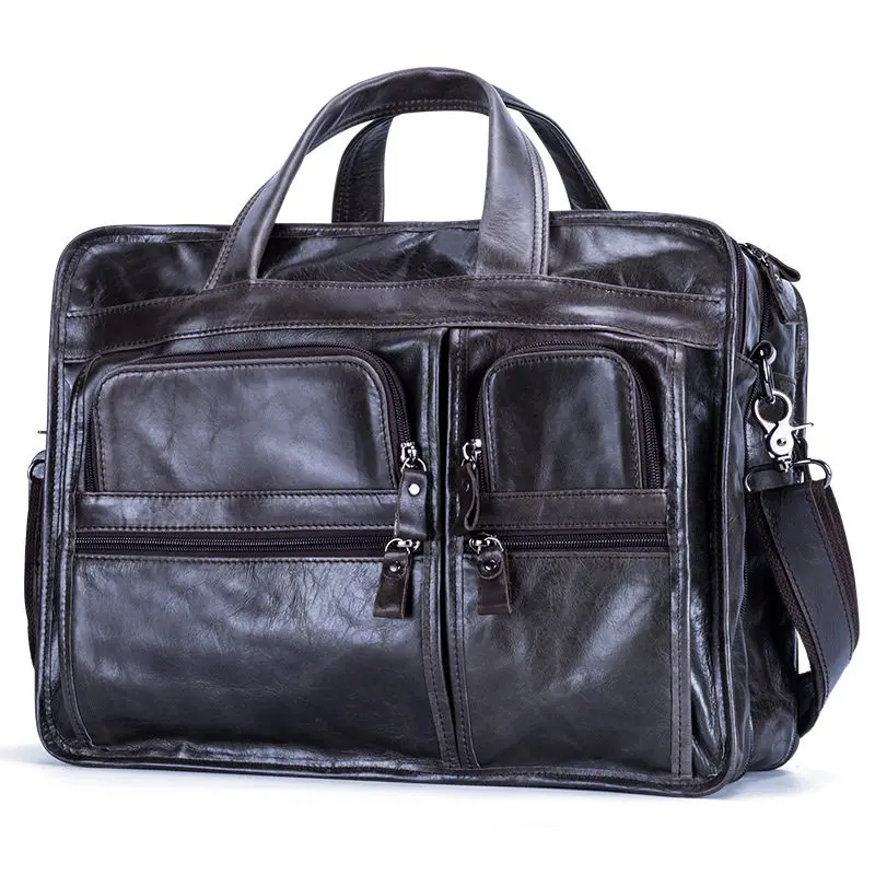 Мужской портфель из натуральной кожи, сумка-тоут, мужская сумка-мессенджер, дорожная сумка для ноутбука, мужская сумка, мужской кожаный деловой портфель