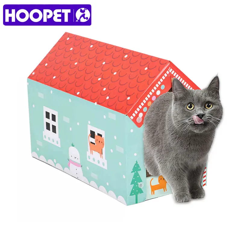 

HOOPET Pet Cat Scratching Board Corrugated Paper Cat House Grinding Claws Device Cat Box