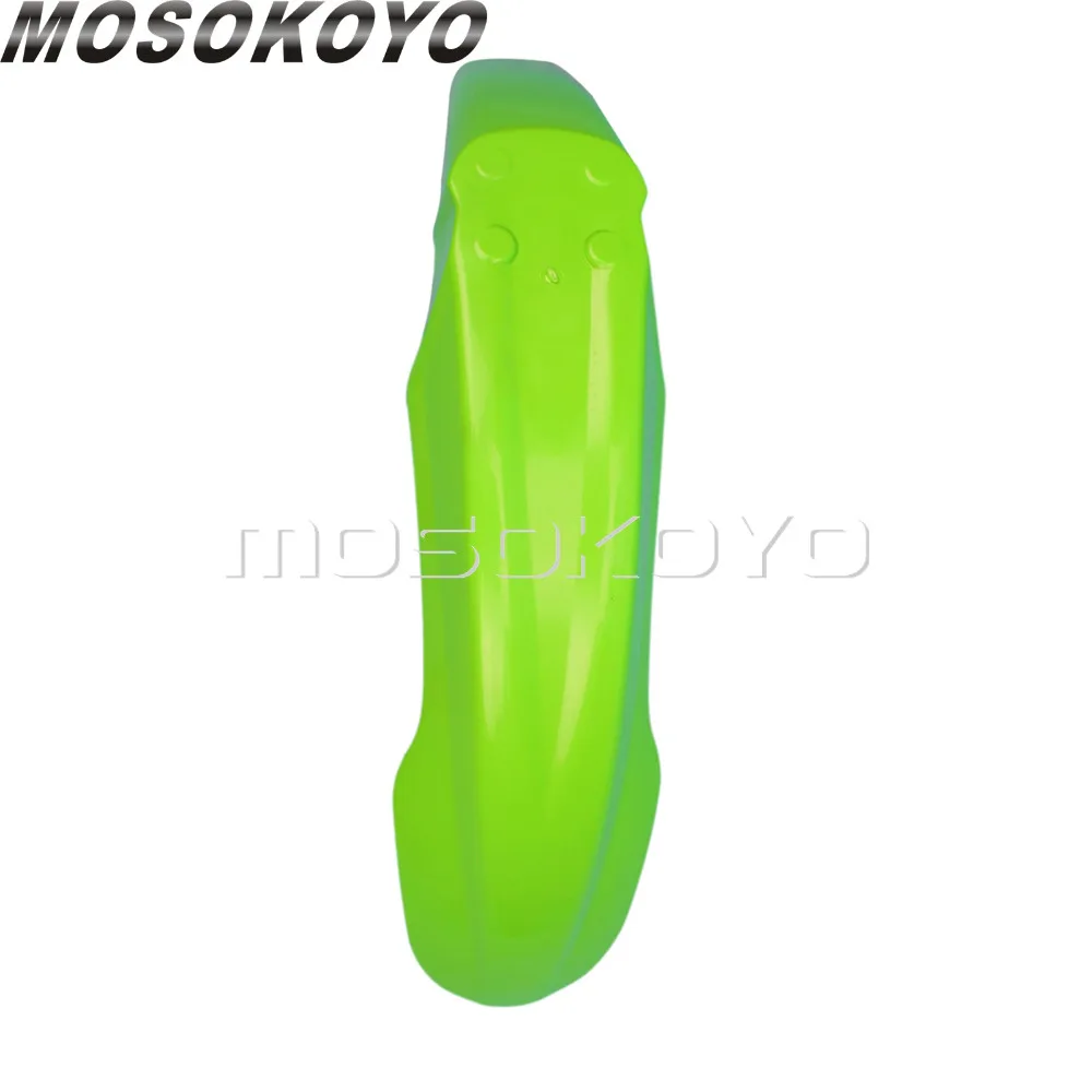Для Kawasaki KX KLX Green Supermoto переднее крыло Dirt Bike Motocross Mudguard Racing MX Enduro Mud Guards|Накладки и