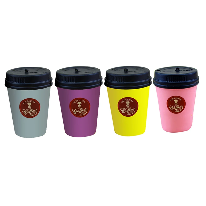 Squishies المعطرة القهوة كوب اسفنجي بطيئة ارتفاع لينة ضغط محشوة لعب الاطفال أحزمة هاتف المحمول هدايا مجموعات
