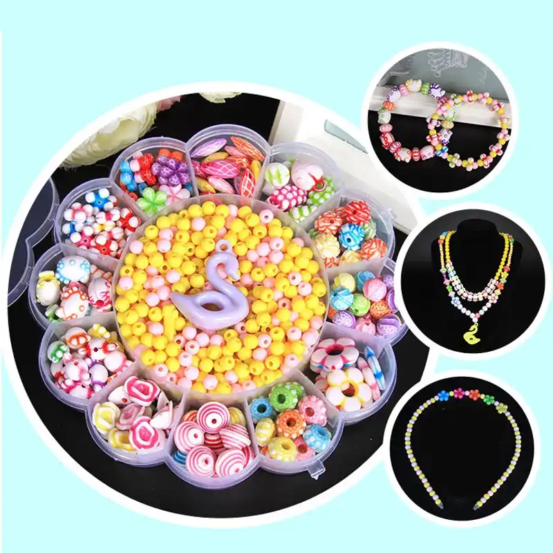 Trixes 530PC Collar de niños y de toma de pulsera Kit Haga su Propio Joyería