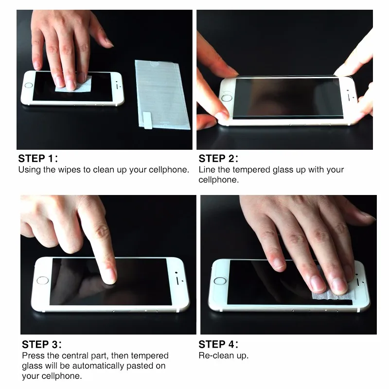 2 шт./лот, 0,3 мм, 2.5D переднее и заднее закаленное стекло для iPhone 4S 4, Противоударная Защитная пленка для экрана iPhone 4