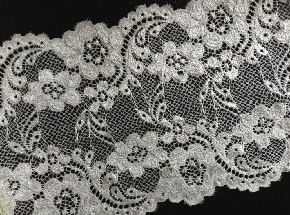 16cm exquisite elastic flower motif shining jacquard laceluxurious