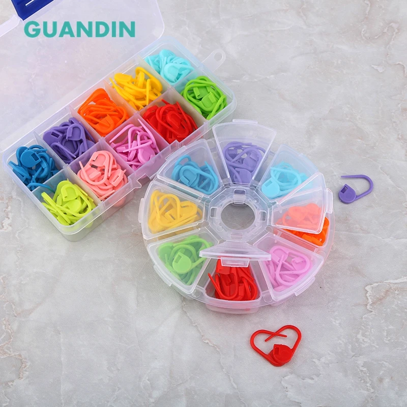 

GUANDIN,Colorful Sweater Mark Buckle,Plastic Safty Pins,Weaving Tools For DIY Needle Knit Dedicated,DA-007