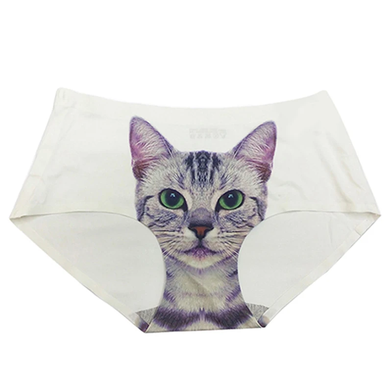 2016 Sexy Pussycat Panties 3d Underwear Clothes Funny Female Anti