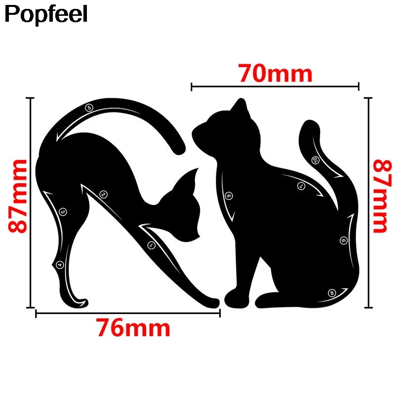 10 в 1 трафарет для подводки глаз и бровей|draw guide|eye liner stencilshaper tool |