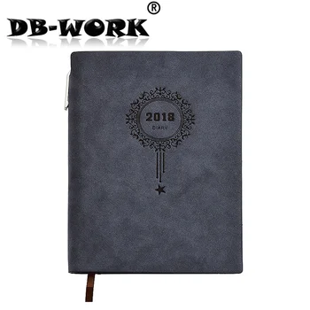 

2019 Business leather notebook The schedule of the work efficiency manual is the manual notebook to customize the LOGO.