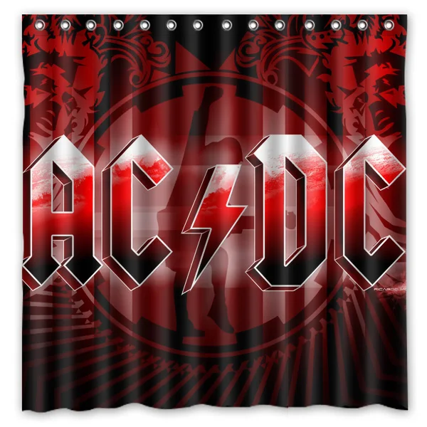 AC & DC cortina de ducha de tela de poliéster impermeable para baño ...