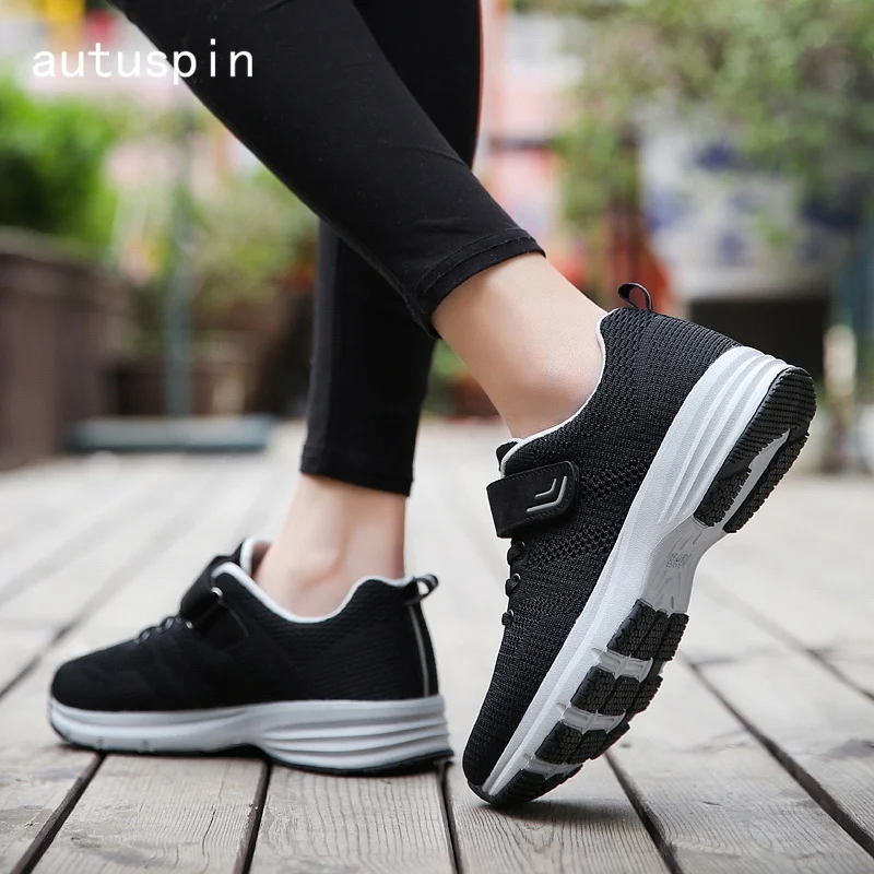 

Autuspin Fashion Shoes Woman Leisure Footwear Breathable Women's Casual Shoes Air Vulcanize Footwear Women Platform Chaussures