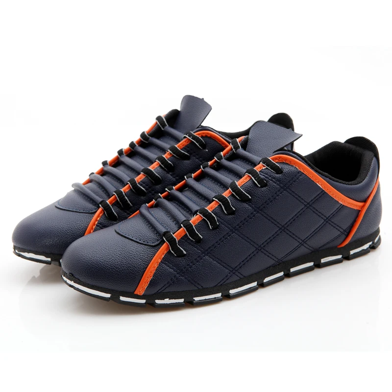 feiyitu  Man flat Shoes New Brand 2018 Mens Casual Shoe Pu Leather Man Shoes Lace-up Mens Shoes Casual Low Top Moccasins