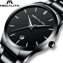 ##Special Price MEGALITH Men Watch Waterproof Date Calendar Analogue Wristwatches Mens Business Casual Quartz Watches For Man Clock Reloj Hombre ##Special Price MEGALITH Men Watch Waterproof Date Calendar Analogue Wristwatches Mens Business Casual Quartz Watches For Man Clock Reloj Hombre