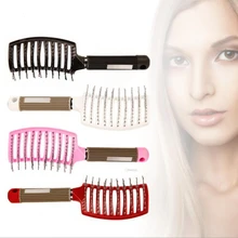 1 шт. антистатические тепловые кудрявые волосы щетки вентиляционные расчески для наращивания волос escova de cabelo Detangling парикмахерские инструменты для укладки