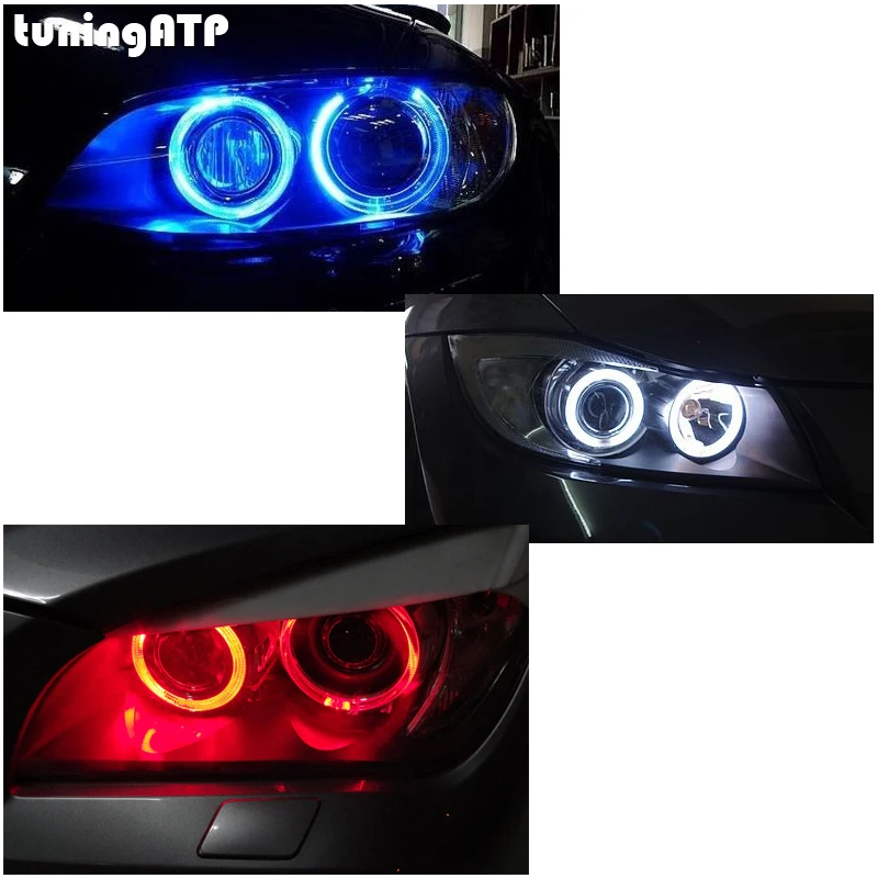 6 Вт Ангельские глазки Светодиодный Маркер для BMW E81 E82 E87 E88 E90 E91 E92 E93 E63 E64 X5 белый/синий/красный светильник опционально
