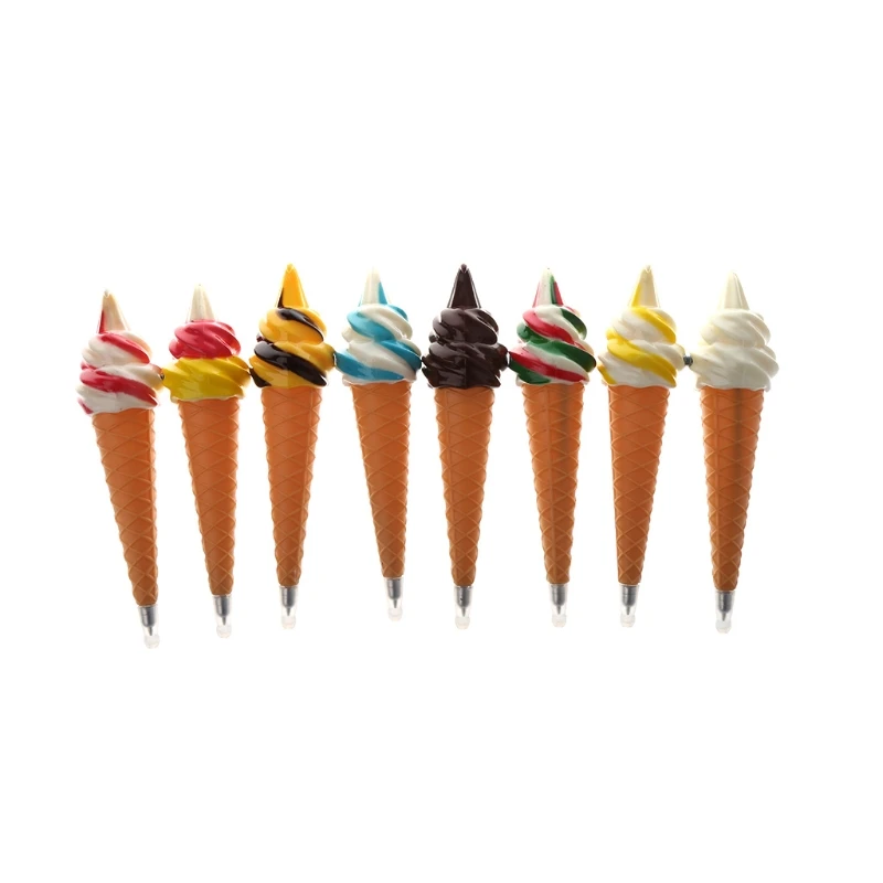

Kawaii Ice Cream Ballpoint Pen Novelty Stationery With Magnet School Supplies New Design Sent At Random