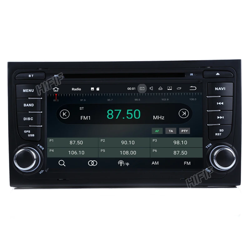 Excellent Free Camera 1024*600 Quad Core Android 7.1.1 Car DVD Player for Audi A4 2002-2007 S4 RS4 8E 8F B9 B7 RNS-E (DTV DAB+ Optional) 3