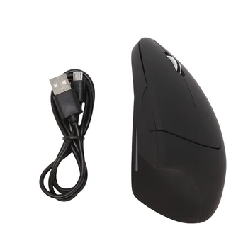 

3200 DPI Breathing LED Light Laser Ergonomic Vertical Optical Wireless Mouse - New hot