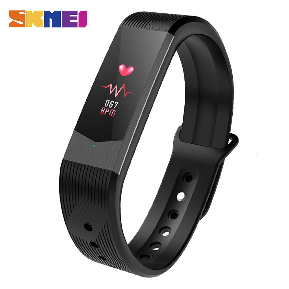 SKMEI B30 Smart Band стиль Для мужчин и Для женщин цифровой Умные Часы светодиодный несколько многочисленные функции Водонепроницаемый человек brecelet Relogio Masculino - Цвет: black