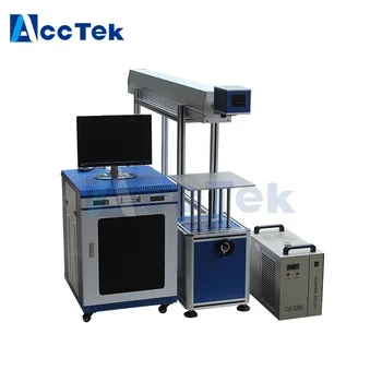 AccTek хорошее качество неметаллический гравировальный станок co2 стеклянная