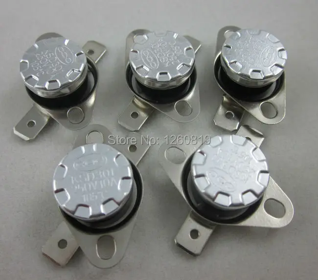 

5pcs KSD301 105C 221F Thermostat Normal Open NO Temperature Control Switch Temp