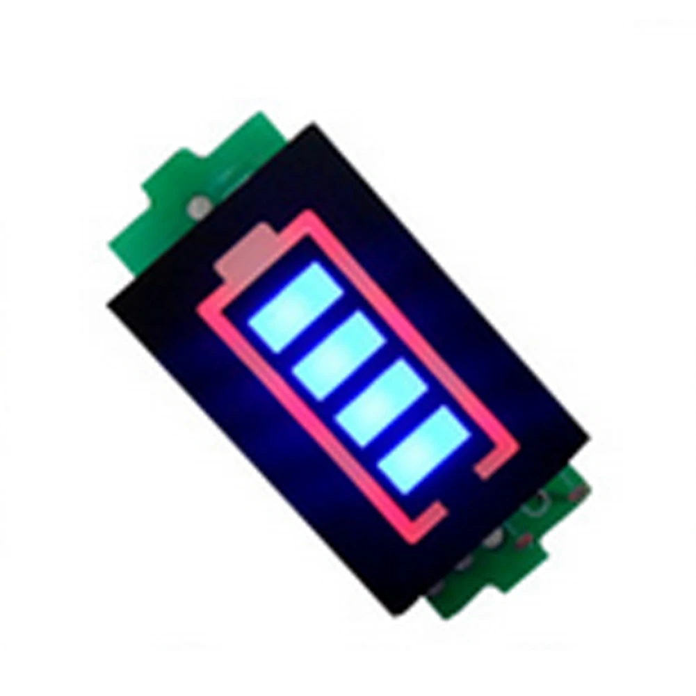 3,7-16,8 в литиевая батарея индикатор емкости заряда тестер 4 сегментный светодиодный дисплей
