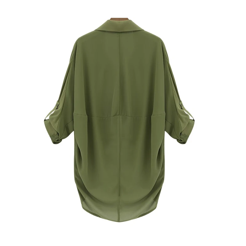 Блузка женская шифоновая в стиле оверсайз большого размера 5XL|shirt chiffon|oversized