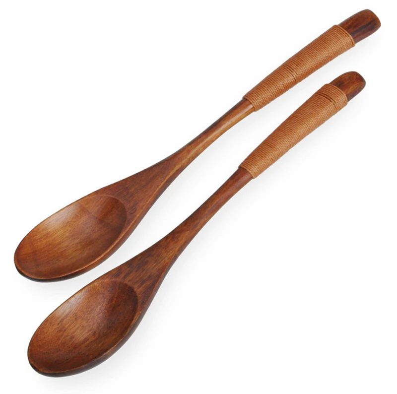 Cooking Tool Catering Cooking Utensil Stirrer Coffee Teaspoon Strong Spoon Small Wooden Spoon