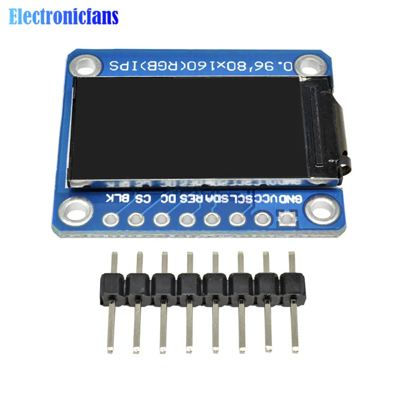 Ips 0,96 дюймов 80X160 ips SPI HD 65K lcd полноцветный дисплей lcd модуль ST7735 Привод IC 80*160 3,3 V SPI интерфейс(не OLED