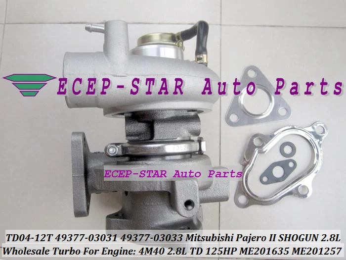 TF035 TD04-12T 49377-03031 49377-03033 ME201635 ME201257 Turbo Turbocharger For Mitsubishi Pajero II SHOGUN 2.8L TD 4M40 125HP (5)