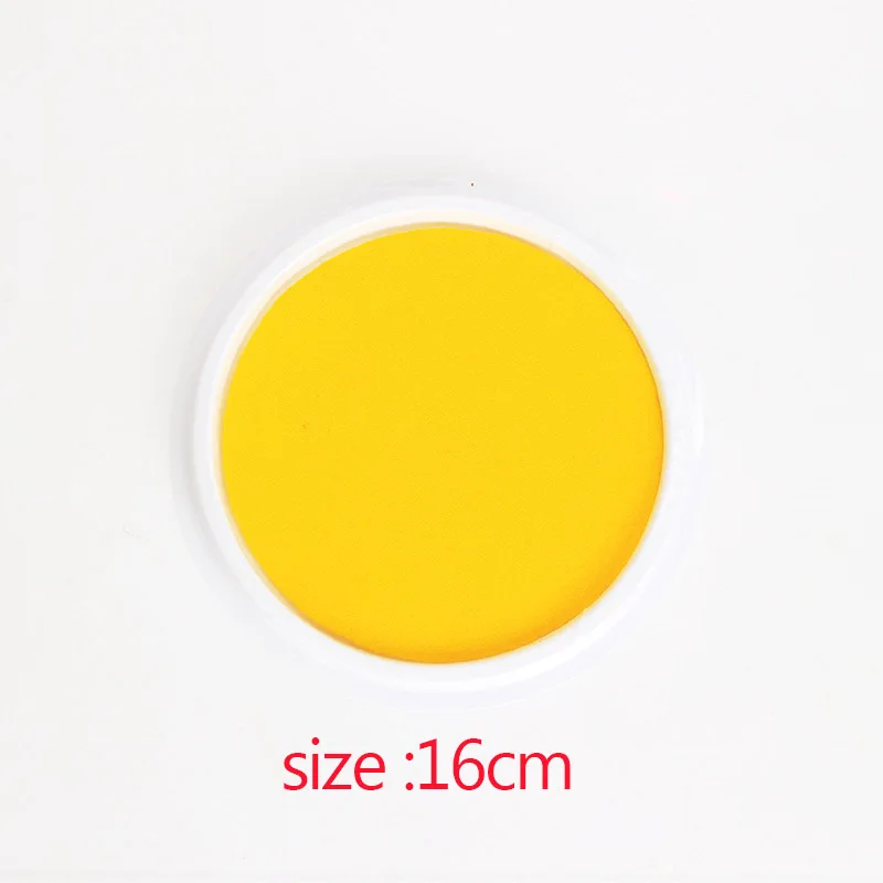 Коврик для новорожденного ребенка с отпечатком руки безопасный чистый нетоксичный чистый сенсорный чернильный коврик для фото простой в эксплуатации Ручной Коврик для печати ног - Цвет: yellow 3