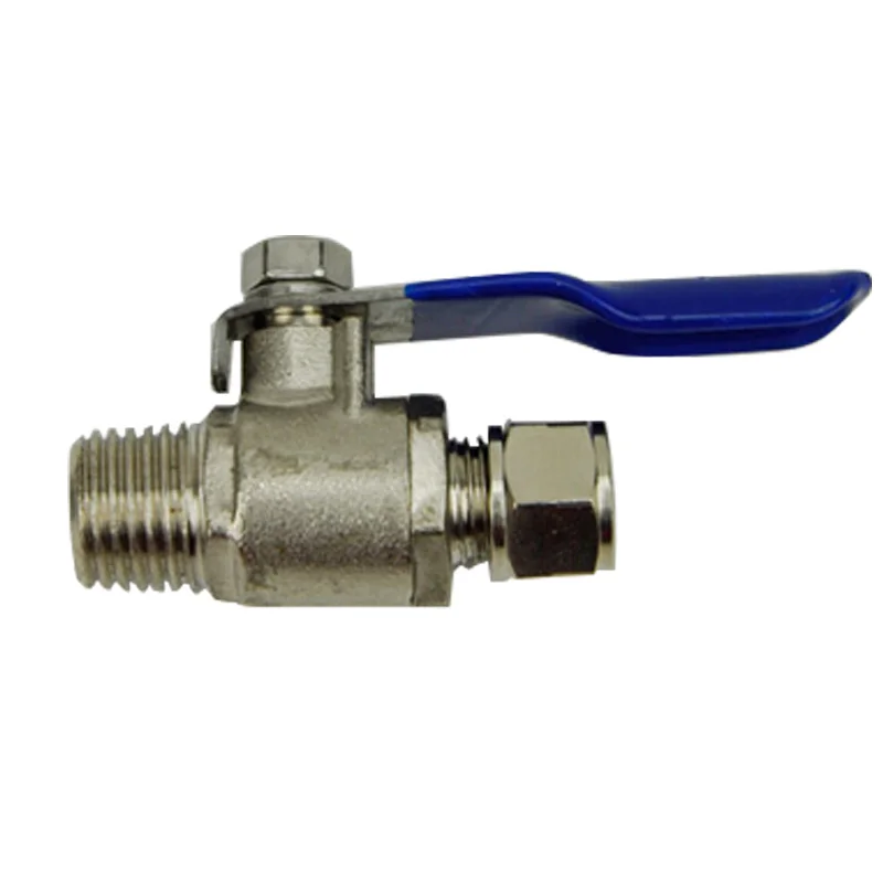 

All Copper 1/4 '' Ball Valve Tee Ball Valve 1/4 '' Inlet Valve Switch by 1 / 4''PE Tube Connected