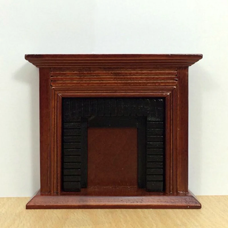 1:12 الأثاث لعبة للدمى البني مصغرة الجدول كرسي خزانة مجموعات المنزلية نتظاهر اللعب للفتيات دمية خشبية