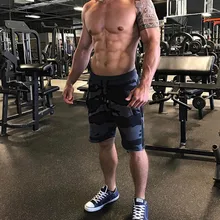 Новые модные мужские спортивные шорты, брюки, хлопковые спортивные штаны для бодибилдинга, фитнеса, шорты для бега, повседневные спортивные мужские шорты