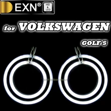 2X94 мм(2 шт.) 126 мм DRL с холодным катодом(CCFL) Ангельские глазки свет гало кольца Наборы для Volkswagen Golf5 MK5 фары ангельские глазки преобразования Наборы хорошее качество