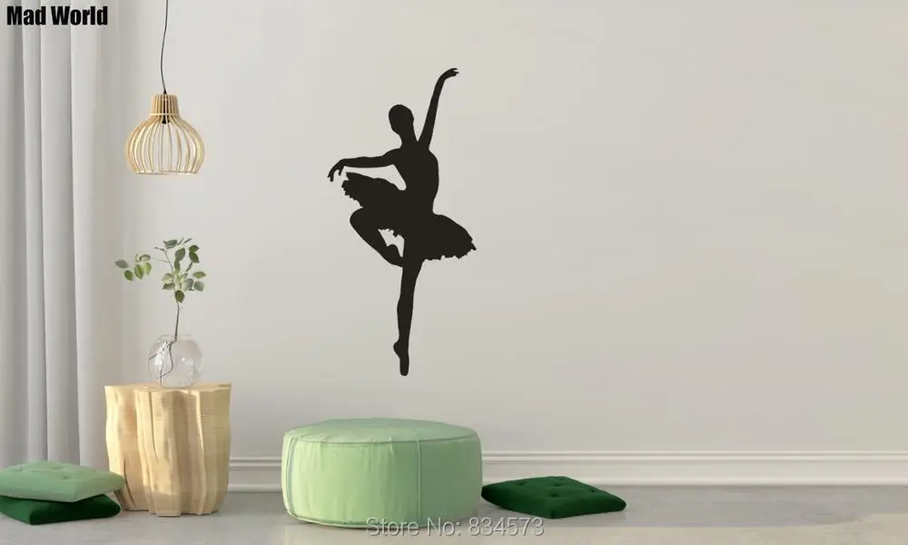 Girl Ballet Dancer Silhouette 56 115h 47 96h 37 76h 1