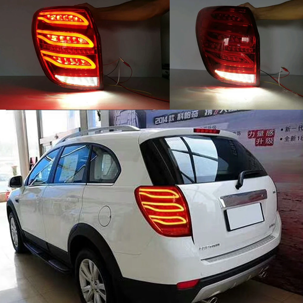 

turning cars Tail lights Taillights LED DRL Running lights Fog lights angel eyes Rear parking For Chevrolet Captiva 2008-2016