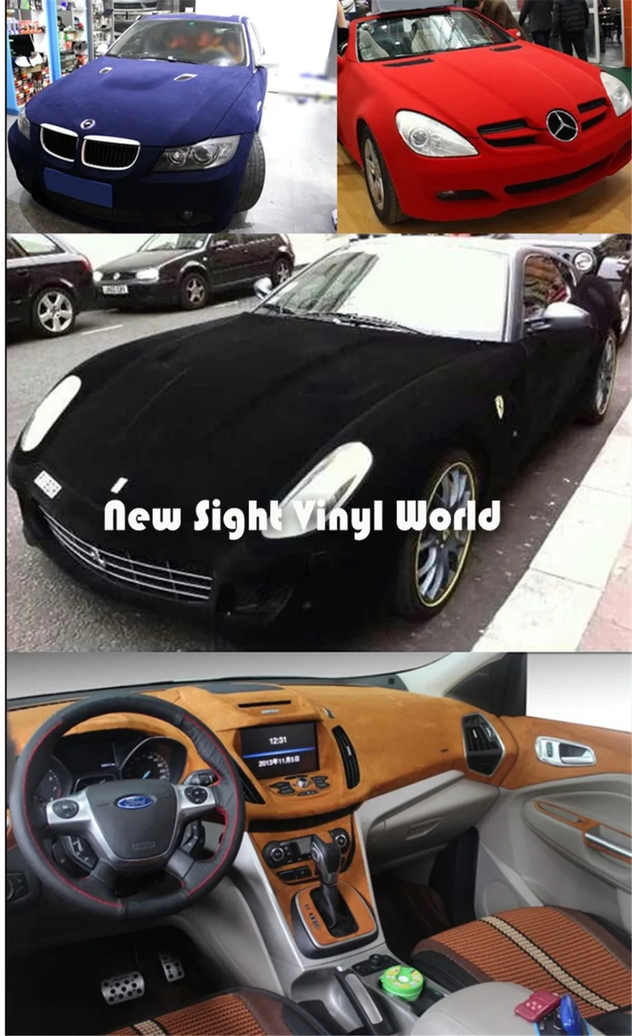 Black Velvet Vinyl Wrap Film Black Suede Fabric Film Black Black Velvet Vinyl Wrap Film Black Suede Fabric Film Black