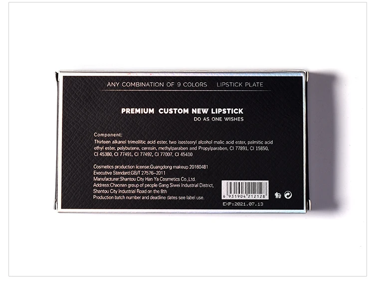 Paleta de Batom com Uma Maquiagem de Longa Pudaier Profissional Moda Cores Pintura Lábios Duração Vermelho Roxo Branco 2021 9 13 Beleza e saúde
