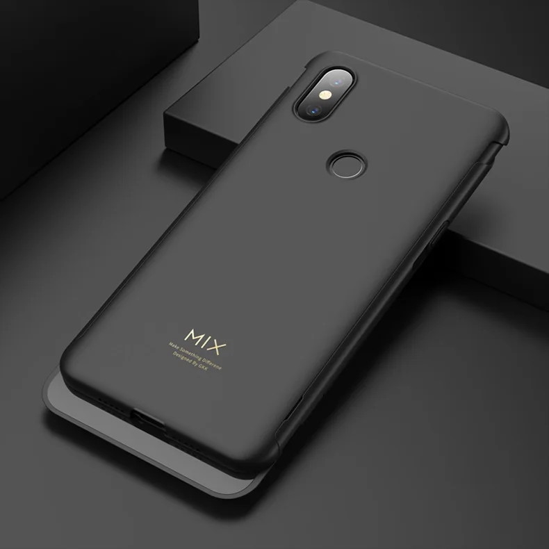 Чехол GKK для Xiaomi mi x 3, чехол с защитой от скольжения, 2 в 1, жесткая матовая задняя крышка для Xiaomi mi x3, чехол, Fundas - Цвет: Black