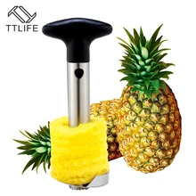 TTLIFE нож для чистки ананаса из нержавеющей стали, нож для фруктов, резак для кухонных принадлежностей, ананасовые ножи для резки ломтиками, кухонные инструменты