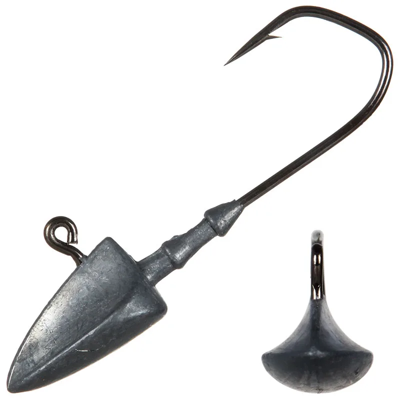 2Pcs/Lot Head Hooks 5g 7g Lead Head Hook Lure Hook Jig Head Multicolor