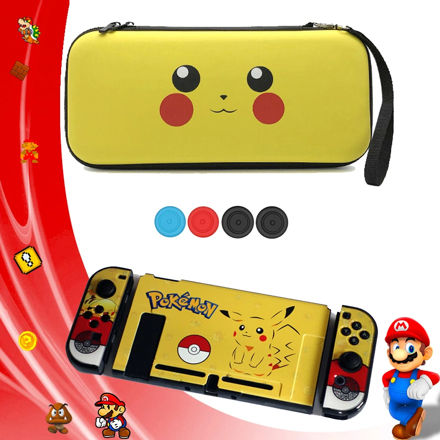 

2 in 1 Nintend Switch Storage Hand Bag Colorful Pattern Crystal Protective Cover Hard Case Nintendoswitch Accessories Games