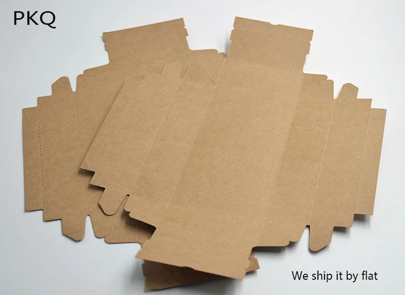 5 Размер Белая/черная/коричневая Подарочная коробка маленькая крафт-бумага коробка с крышкой крафт-картонные коробки с лентой большая упаковочная коробка 10 шт