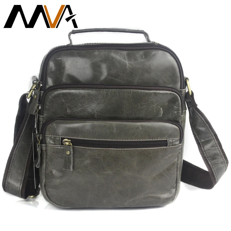 

MVA Messenger bag men's shoulder bag genuine leather small male man crossbody bags for men handbags genuine leather bags 8826