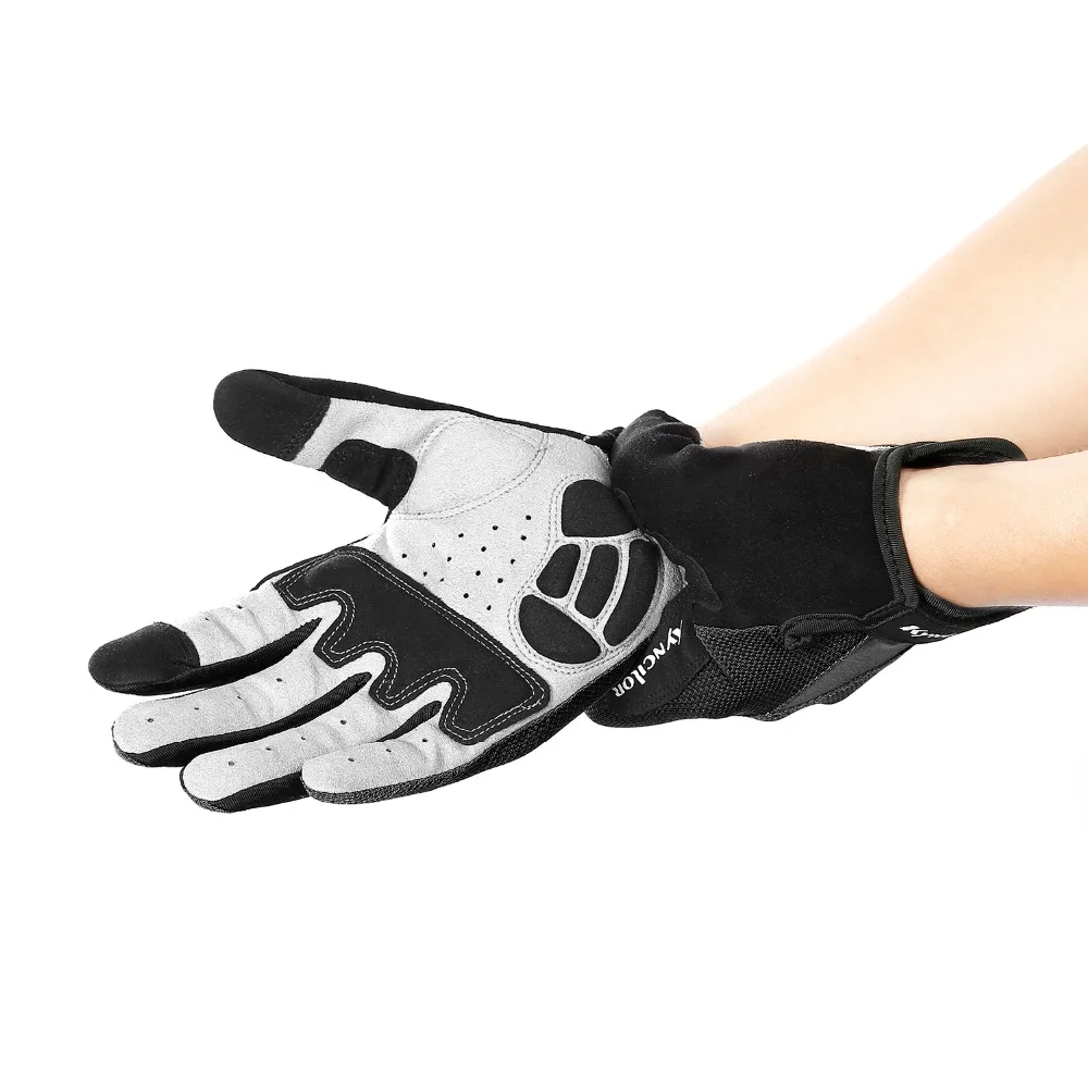 Перчатки для бега на полный палец, перчатки для велоспорта, теплые противоударные велосипедные перчатки с сенсорным экраном, спортивные перчатки для горного велосипеда, шоссейные спортивные перчатки для мужчин и женщин