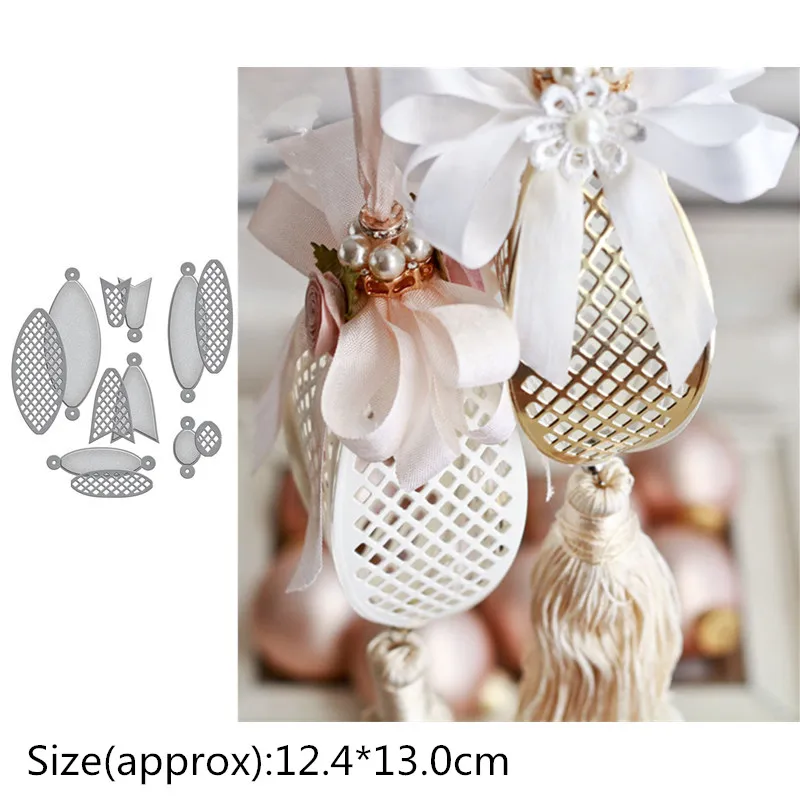 

12 PCS Ball and bow Metal cutting dies Christmas cut die mold Scrapbook paper craft knife mould blade punch stencils dies