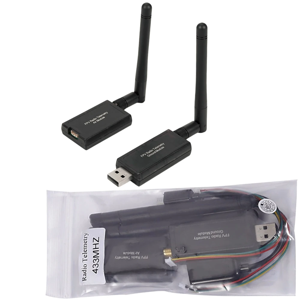 

1set 3DR 500MW Radio Telemetry 433Mhz/915Mhz Air and Ground Data Transmit Module for APM Pixhawk Flight Control