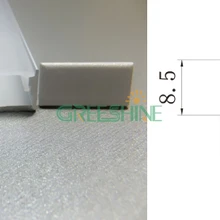 1000x23x9 мм 50 М/лот led Slim алюминиевый профиль для 17 ММ светодиодные ленты 1000 ММ с молочный Рассеиватель Прозрачный Крышка ПК для Прокладки Водить