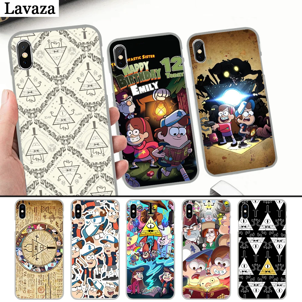 

Lavaza Cartoon Gravity Falls Anime Painted Hard Case for iPhone 4 4S 5 5S 5C 6 6S 7 8 Plus X XS MAX XR