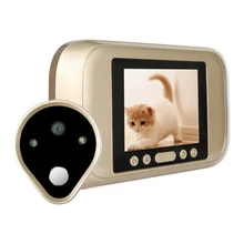 720P HD видео 3,2 дюймов ЖК-электронный дверной звонок Цифровой глазок дверная камера дверной звонок Домашняя безопасность мини камера