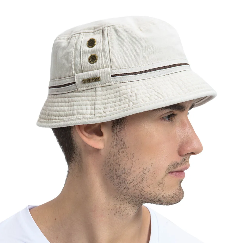 

VOBOOM Men Women Bucket Hat Cotton Denim Summer Sun Protection Fishing Cap 102